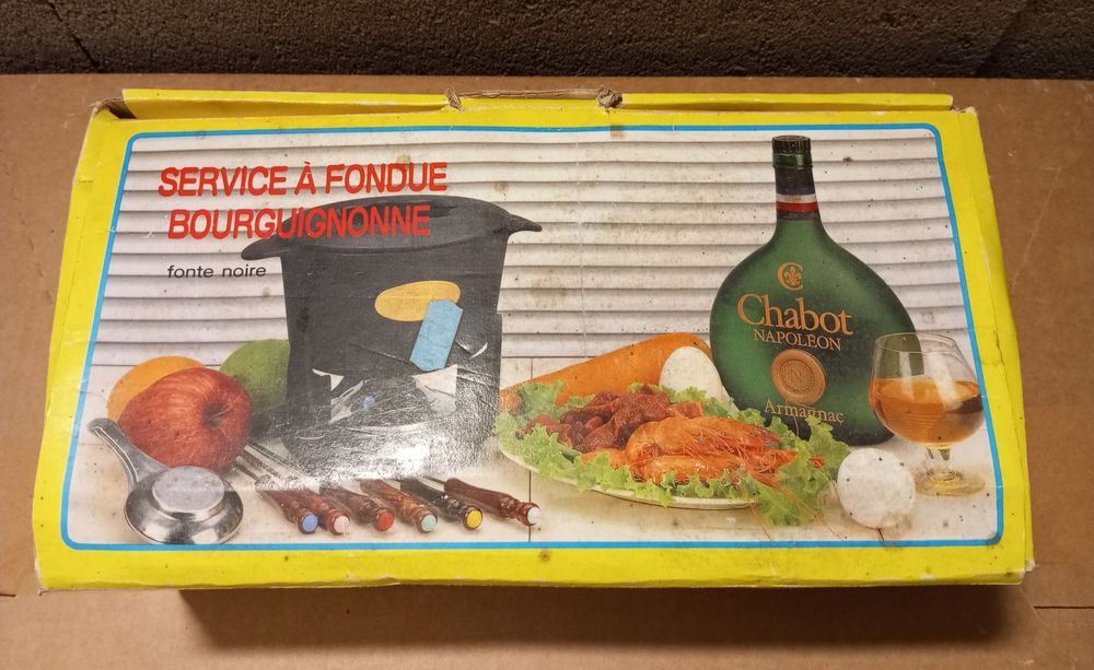 Petit service fondue bourguignonne en fonte Electroménager