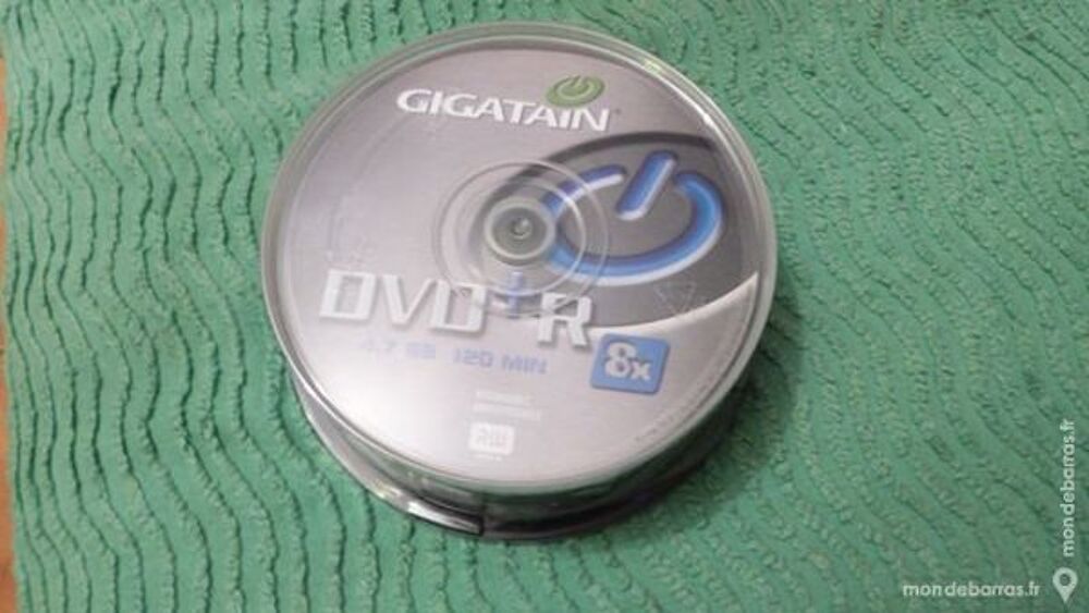 PACK 25 DVD+R 4,7 GO GIGATAIN 8x 2 heures NEUF DVD et blu-ray