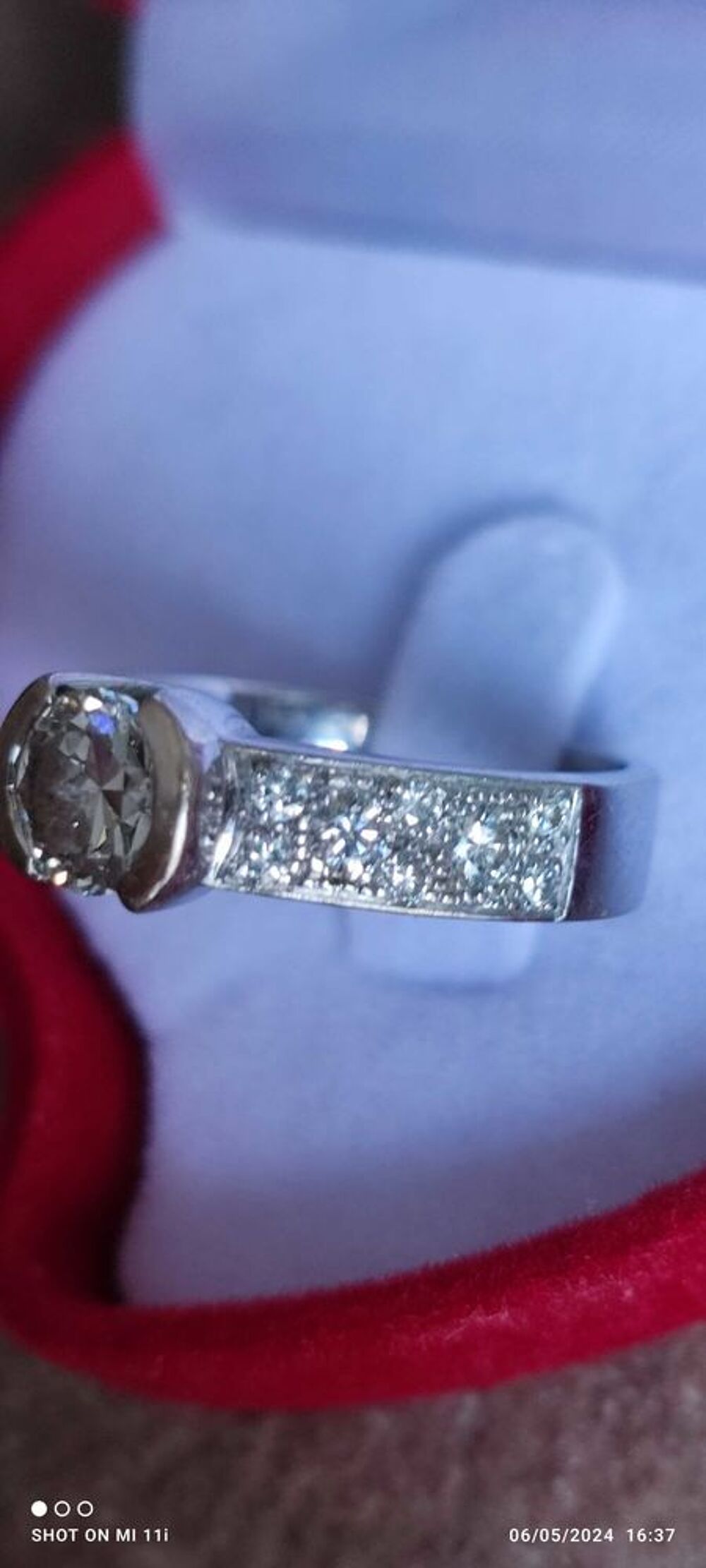 bague or blanc et diamants Bijoux et montres
