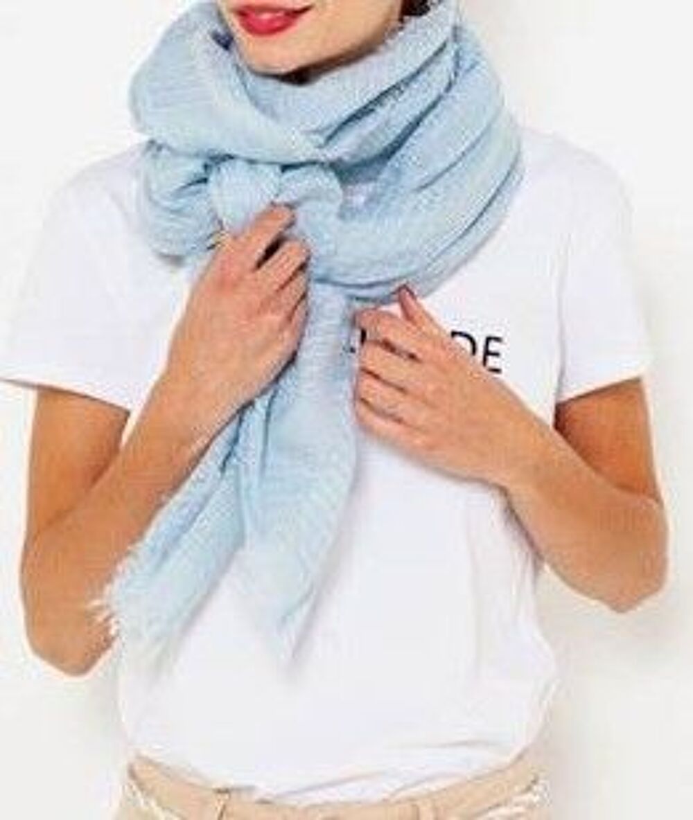 Grande &eacute;charpe Mode rose ou bleu neuve - grand foulard neuf Vtements