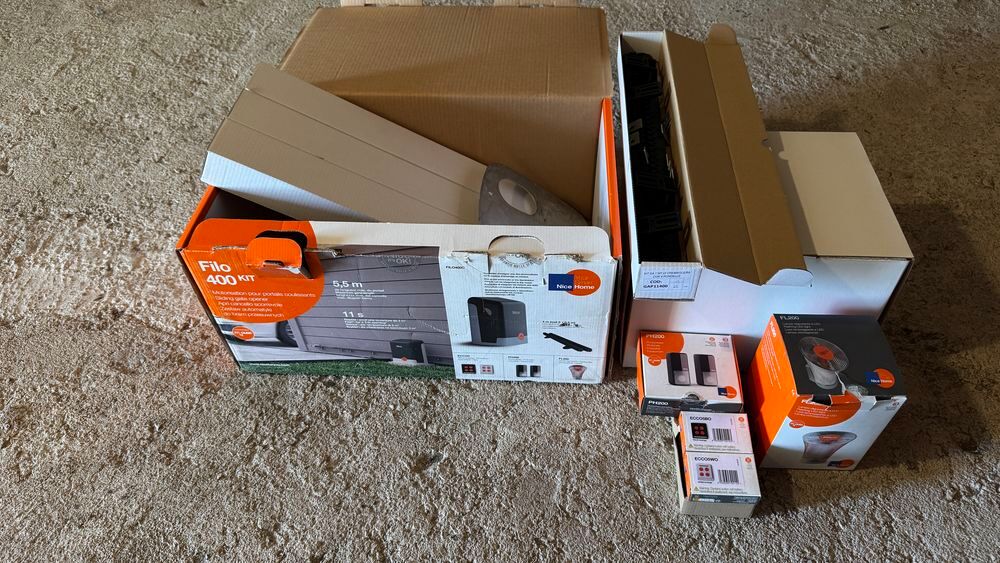 KIT MOTEUR POUR PORTAIL COULISSANT 5,50m NICE FILOHOME 400F Jardin