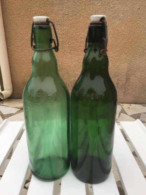  Lot de 2 Bouteilles ancienne   Brasserie Phenix Marseille   20 Saleilles (66)