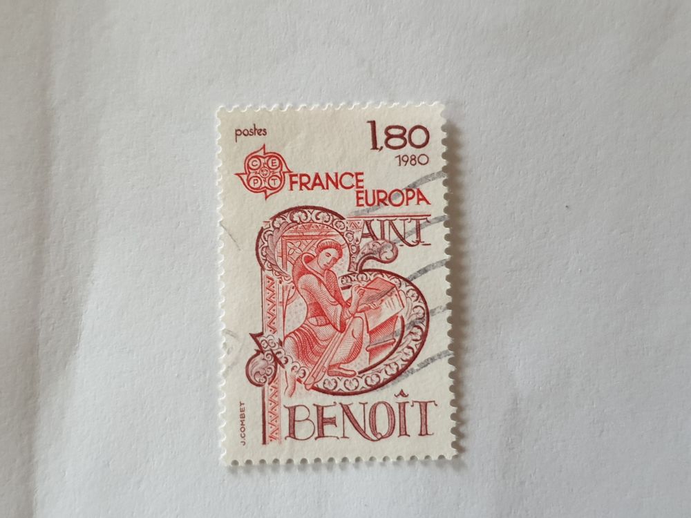 Timbre France 1980 Saint-Benoit - Europa 0.15 euro Oblit&eacute;r&eacute; 