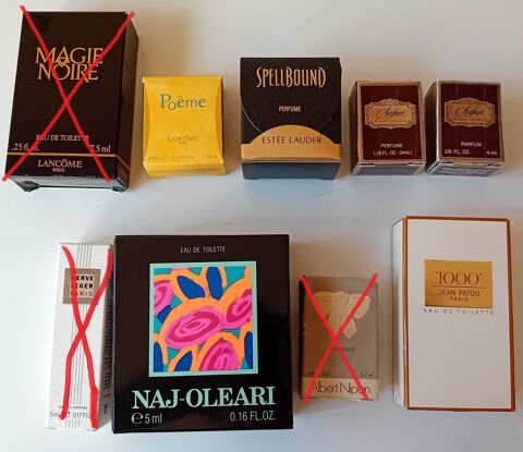 5)  Miniatures de parfum � 4 � 4 Strasbourg (67)