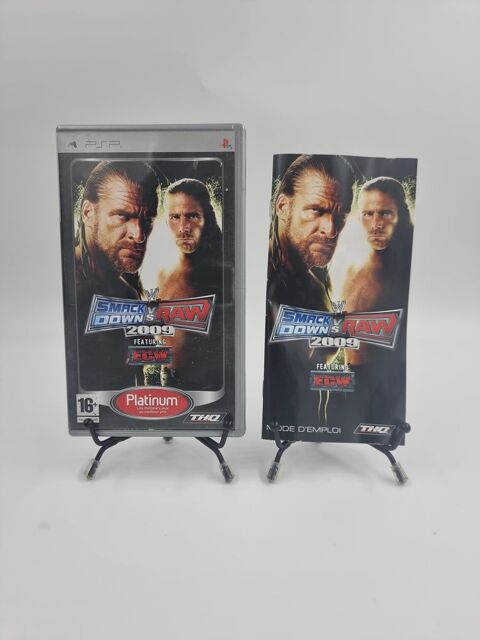 Jeu PSP W SmackDown vs Raw 2009 (Platinum) en boite, complet 3 Vulbens (74)