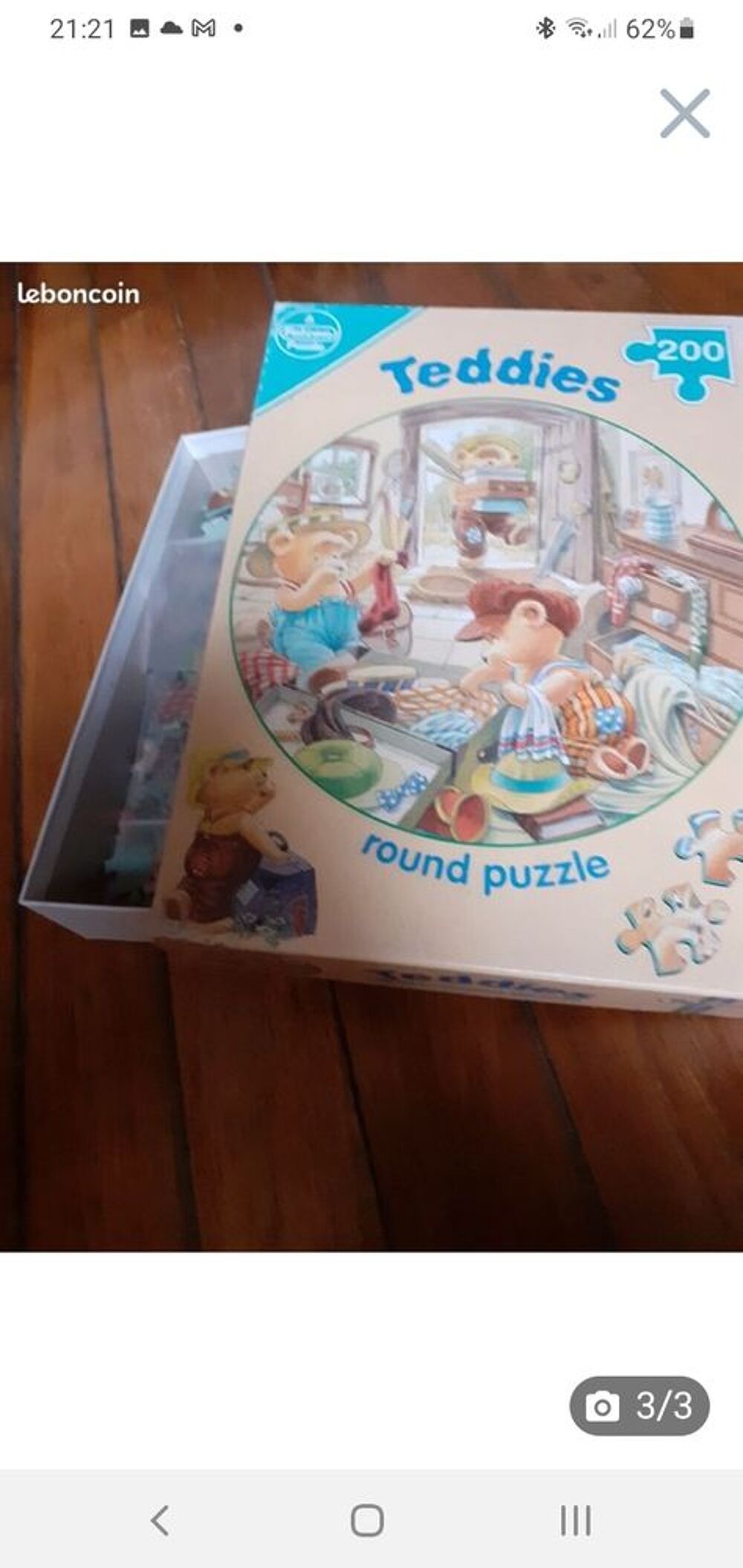 puzzle rond 200 pi&egrave;ces Teddies Jeux / jouets