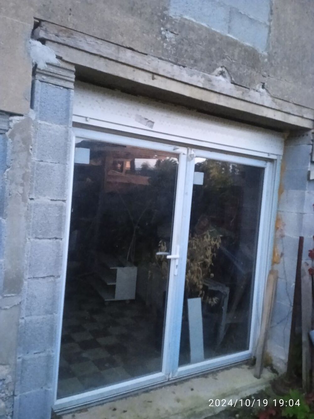 Porte fen&ecirc;tre avec volet roulant Bricolage
