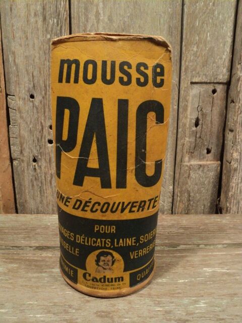 Boite Carton Publicitaire Lessive Mousse Paic Cadum 22 Loches (37)