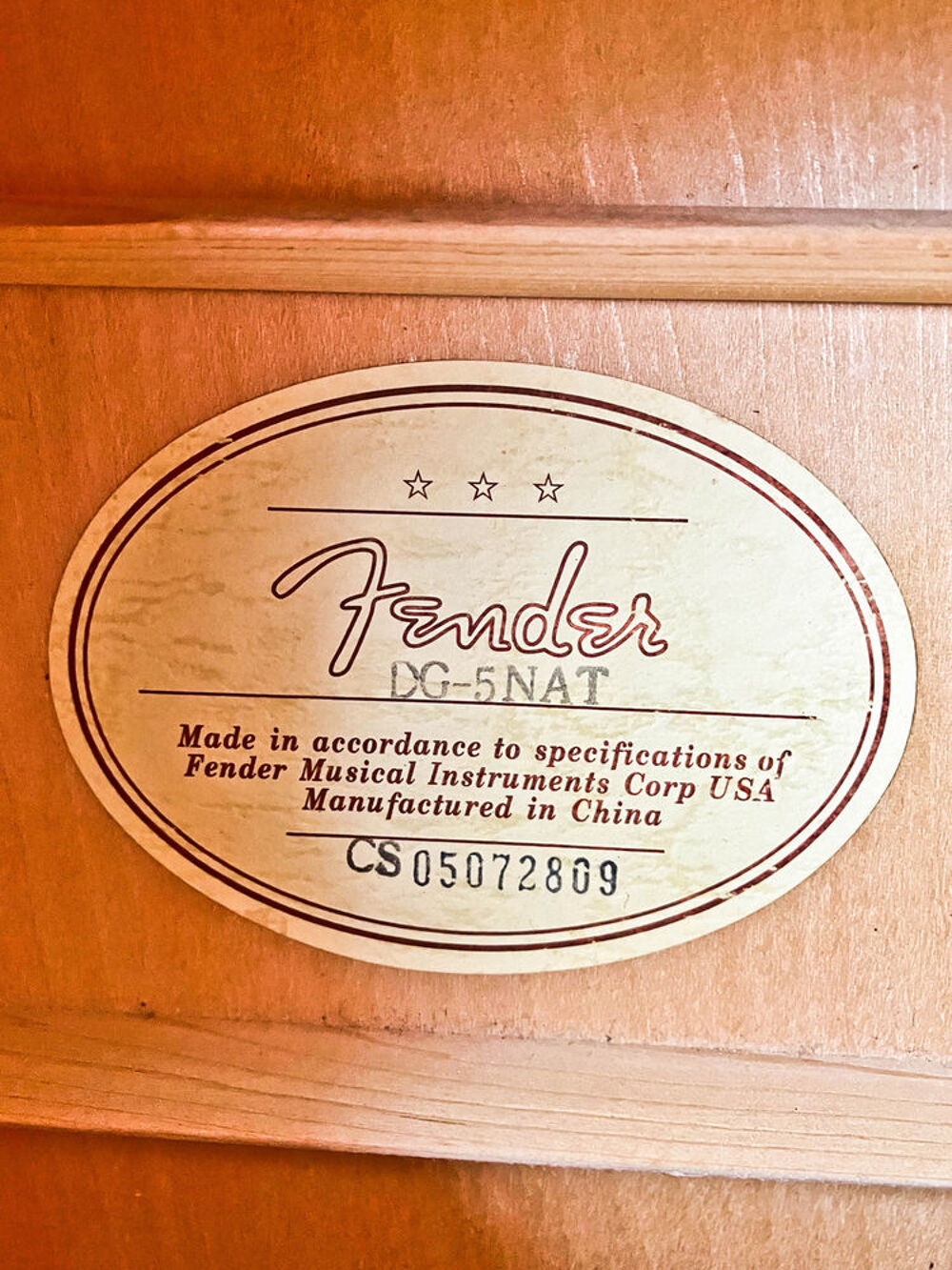 Guitare FENDER DG-5NAT Instruments de musique