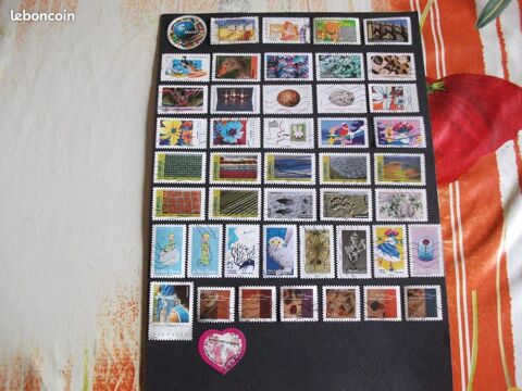 Lot de 46 timbres adhsifs France (Franais) diffrents. 2 Aillevillers-et-Lyaumont (70)