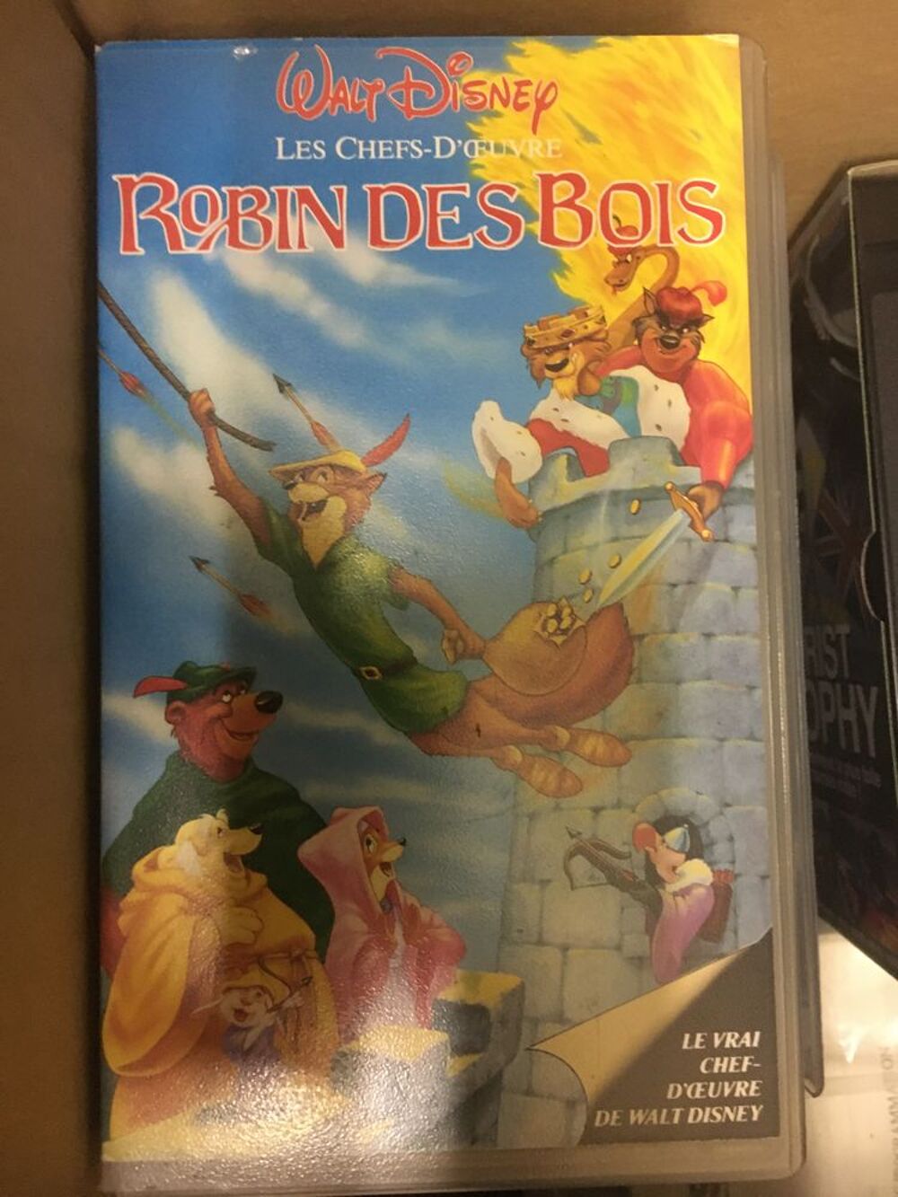 cassette vid&eacute;o Walt Disney
Robin des Bois
DVD et blu-ray