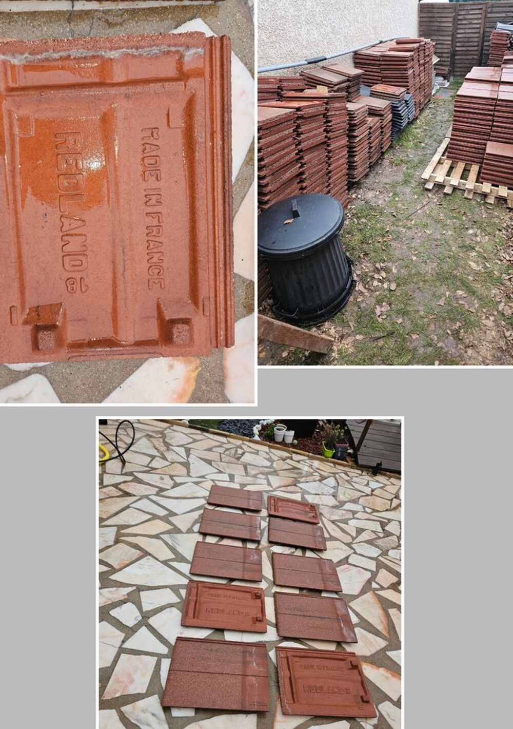 Tuiles redland 18 duo 42x33 et demi tuile 
Bricolage