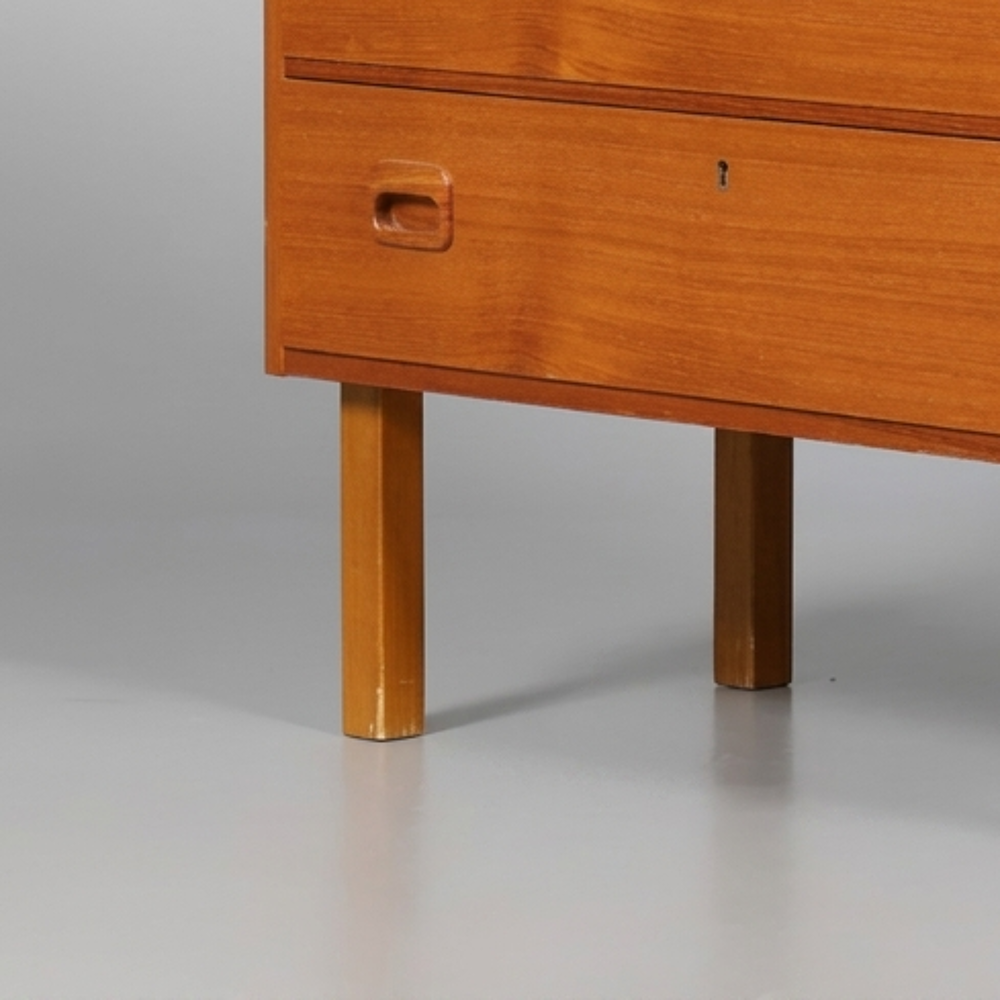 Commode vintage scandinave en teck &agrave; 4 tiroirs, Danemark Meubles