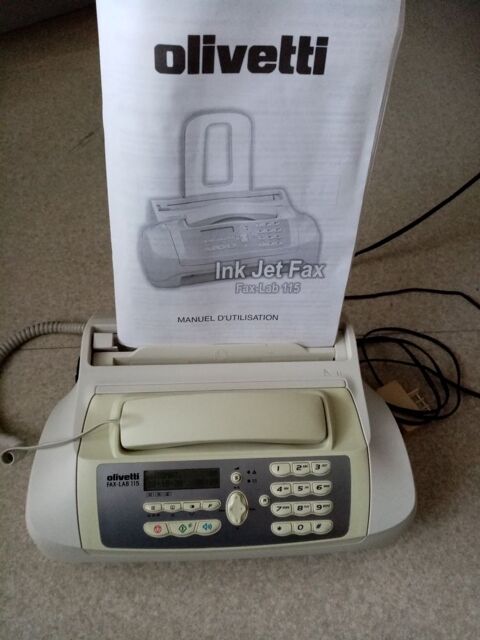Tlcopieur fax Olivetti
Toutes les fonctions ncessaires.
L'appareil n'a jamais t install
Mais fonctionne parfaitement. 30 Floirac (33)