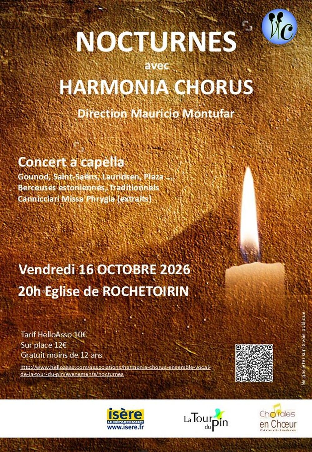 NOCTURNES AVEC HARMONIA CHORUS - Concert choral Bourse des collections