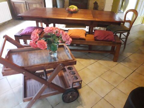 Ensemble Teck massif Table et bancs 450 Grandchamp-le-Ch�teau (14)