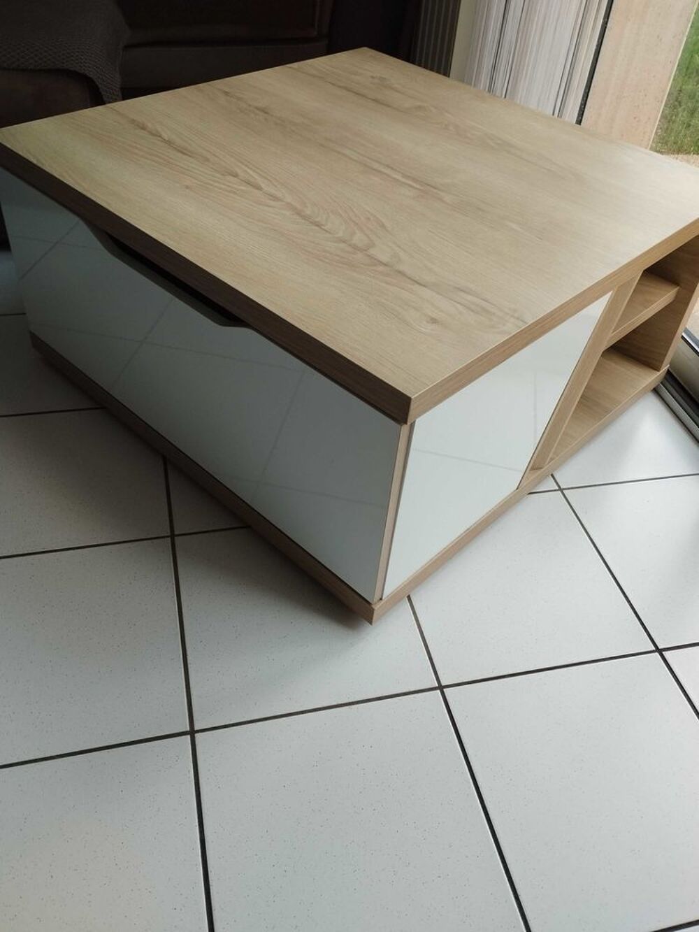 table basse carr&eacute;e avec 1 tiroir Meubles