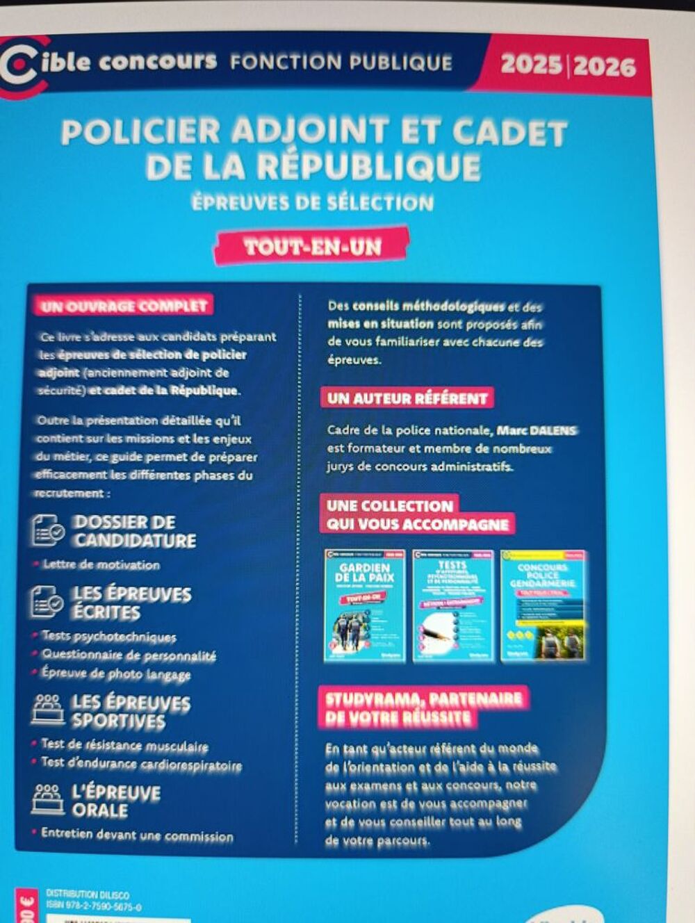 Livre neuf pour concours Policier Adjoint / Cadet R&eacute;publique Livres et BD