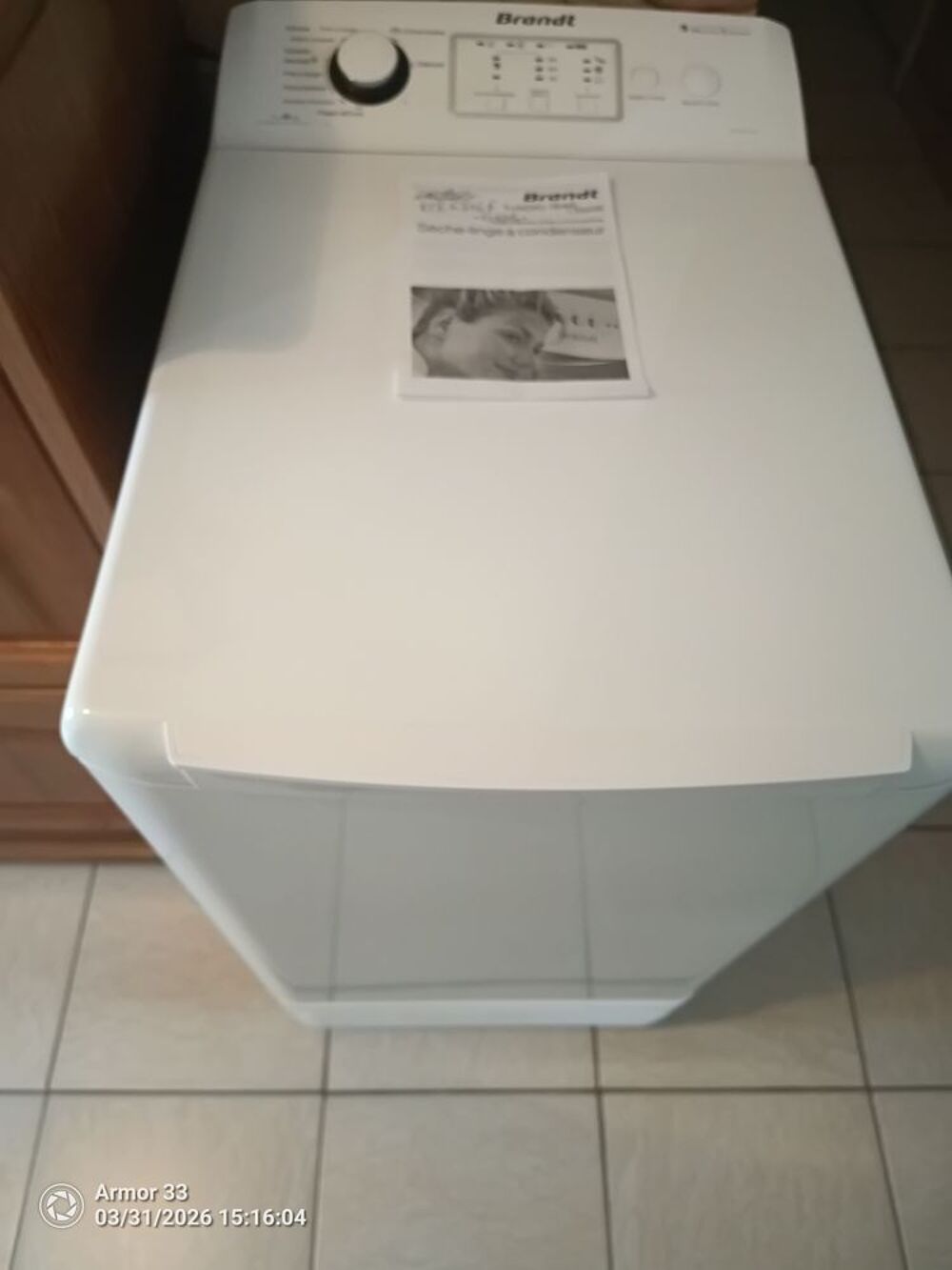 S&egrave;che linge BRANDT Electroménager