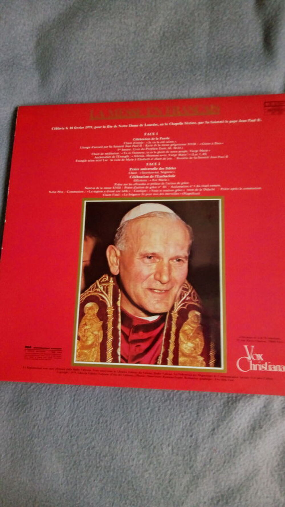 Vinyle Collector Jean Paul II CD et vinyles
