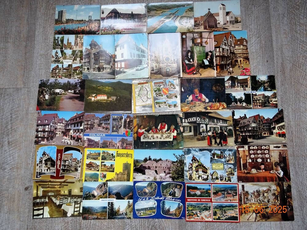 35 cartes postales Colmar , Alsace et vosges 