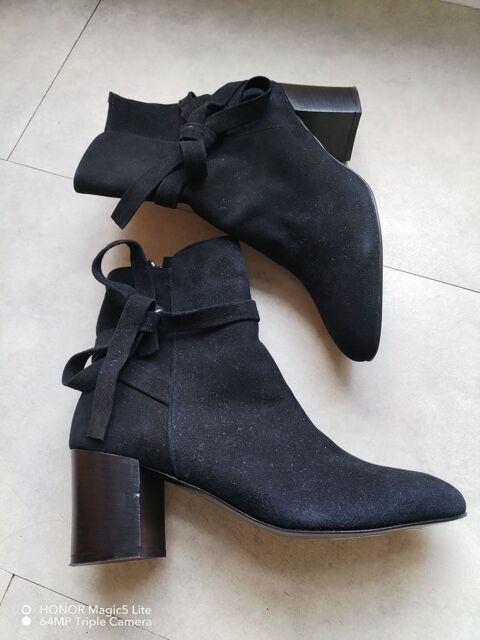 Bottine daim noir anh Thuil 40 Paris 13 (75)