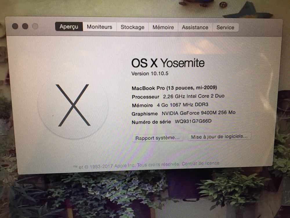MAC BOOK PRO 13 POUCES Matériel informatique
