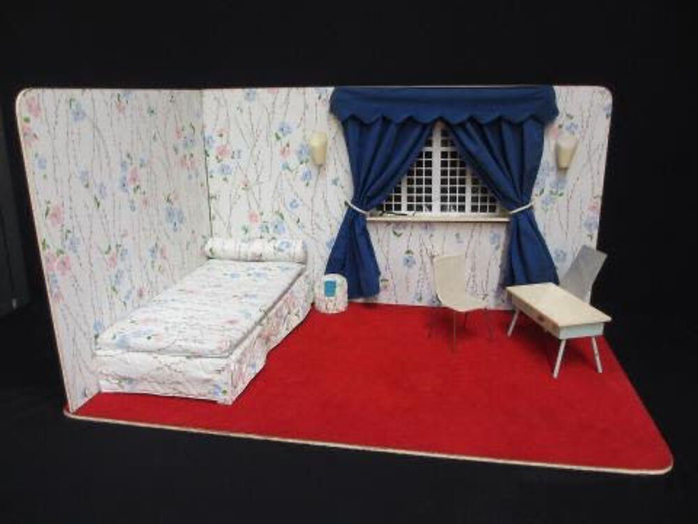 Rare Chambre pour poup&eacute;e mannequin DEPREUX France incompl&egrave;te Jeux / jouets