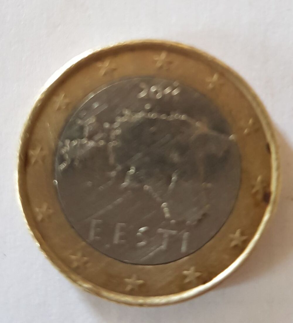 pi&egrave;ce monnaie 1 € euro Estonie 1.50 euros -2011
