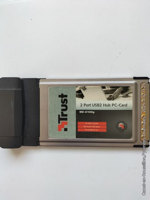 Hub Trust (PC-Card) 2 Ports USB2.0 high speed 480 Mbps 6 Canet-en-Roussillon (66)