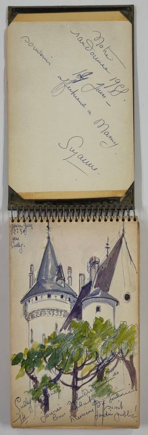 Suzanne GUÉGUEN (1900-1979) Carnet de route d'une randonnée Paris 16 (75)