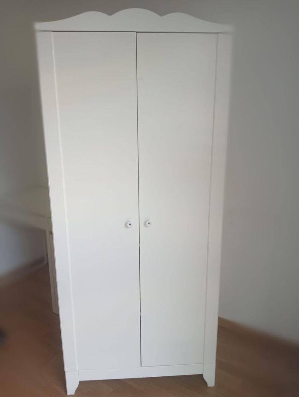 Armoire 2 portes, blanc, 60x24x180 Meubles