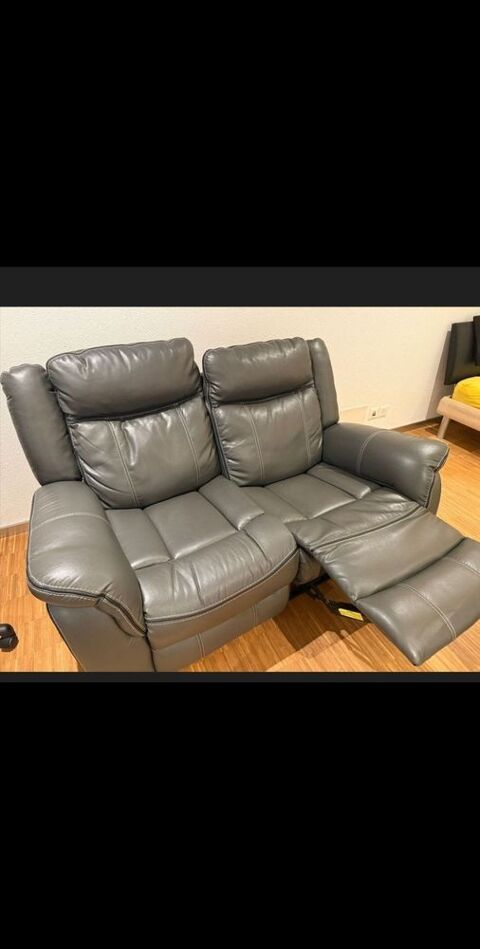 Canap  relax cuir manuel 280 Lutterbach (68)