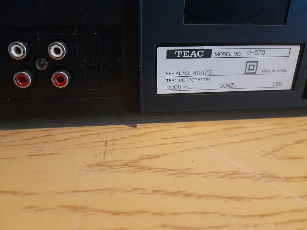Platine cassette TEAC V-570 Audio et hifi