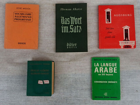 5 livres de langue Allemande et Arabe facile  31 Saint-Clair-sur-Galaure (38)