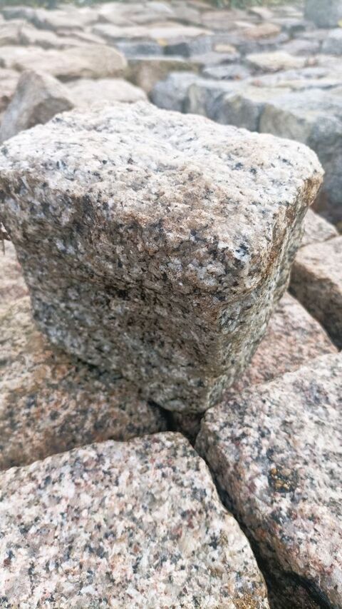Pavs granit cube rose de rue sol exterieur 2 Brienne-le-Chteau (10)
