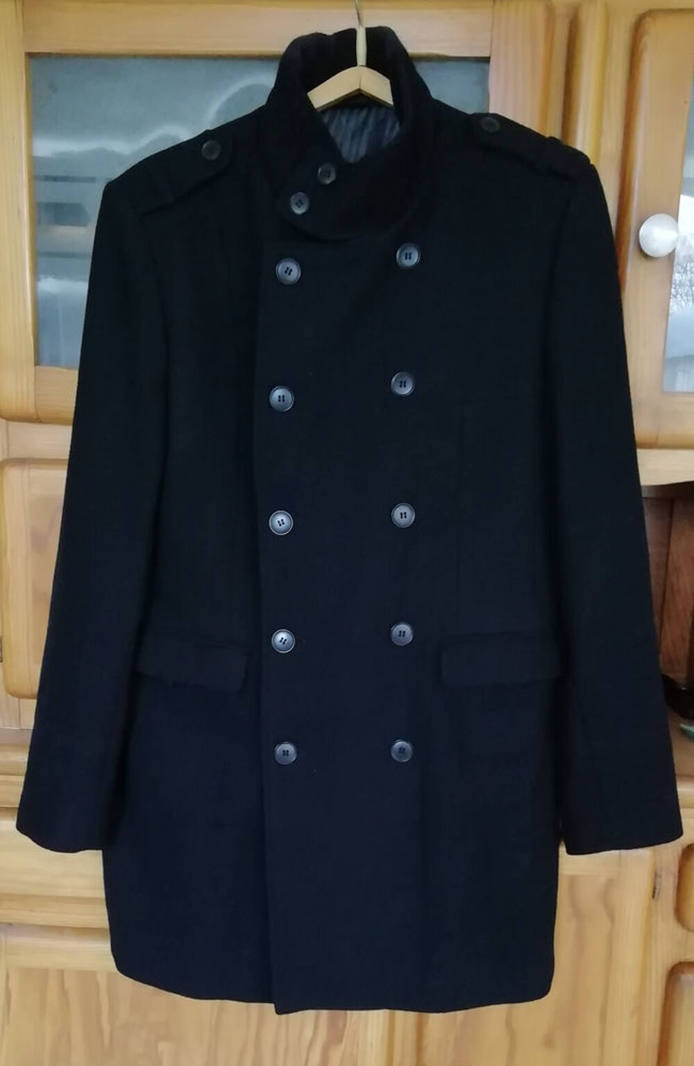 Neuf manteau noir Taille 52 ou L Marque Devred Vêtements