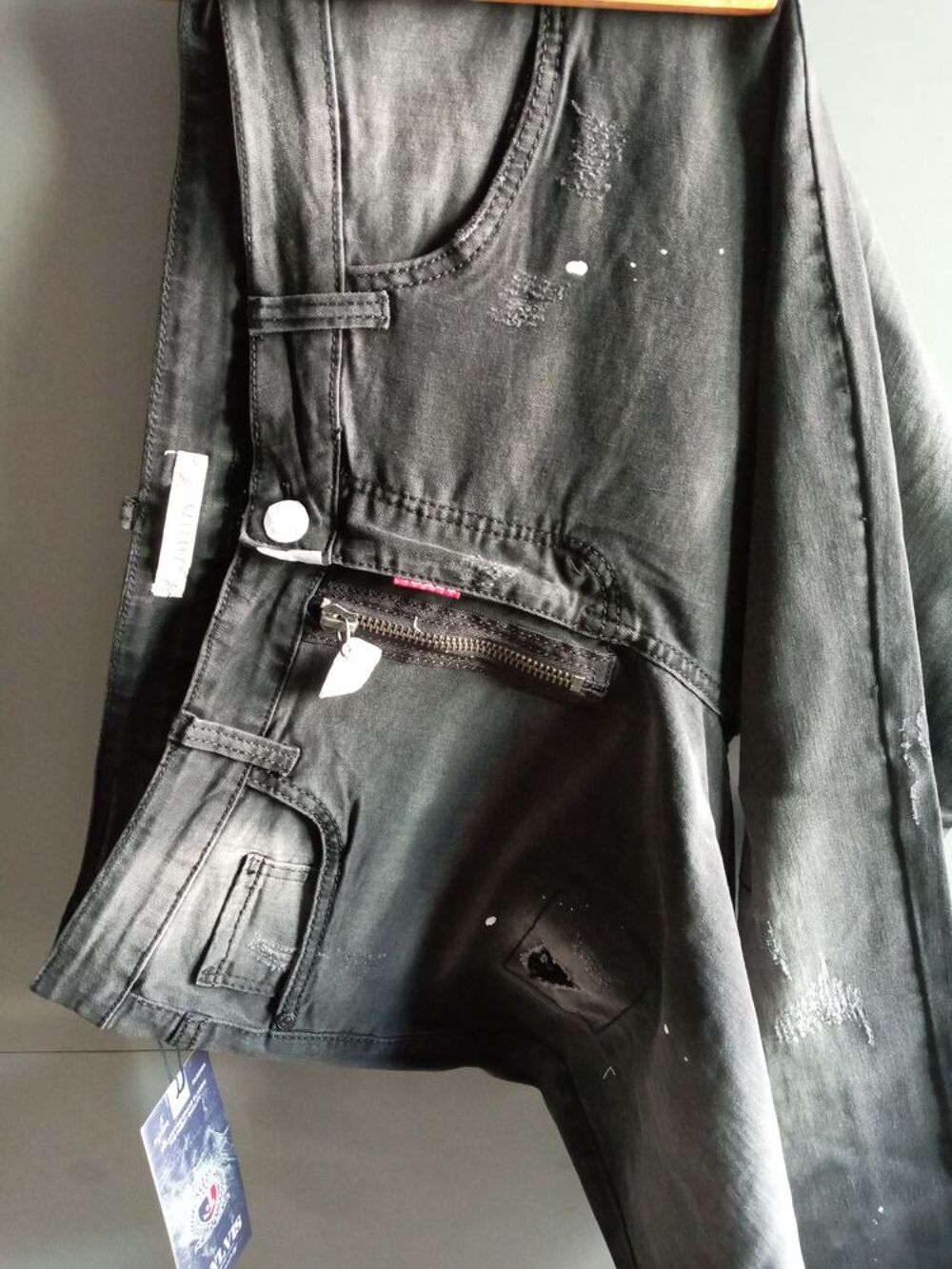 pantalons jeans cousus mains pour hommes toutes les tailles Vêtements