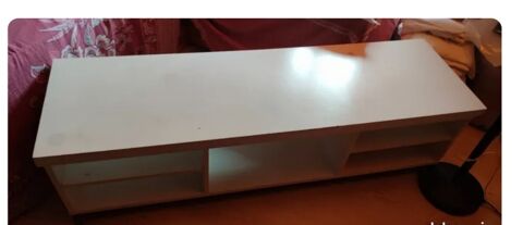 Meuble tl et Chane Hi-Fi  roulettes blanc 42 Beaucaire (30)