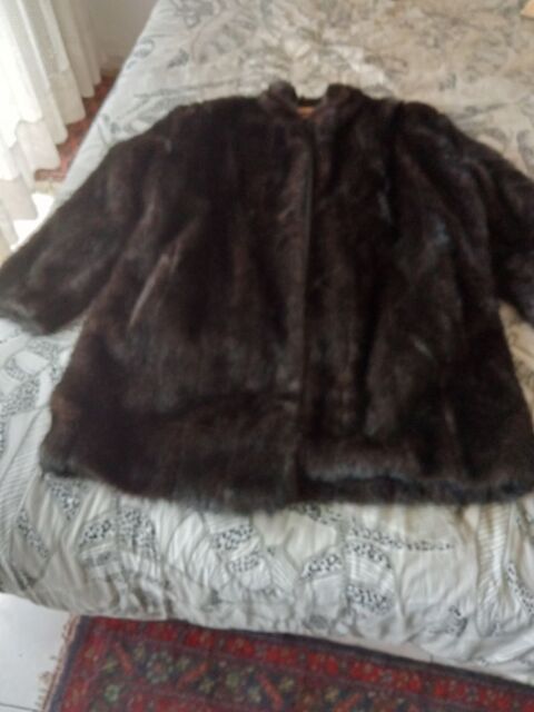 VESTE EN VISON PLEINE PEAU NOIR 0 Marquefave (31)