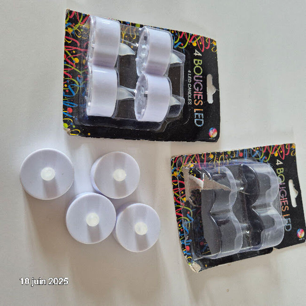 Lot de 8 bougies chauffe plat sans flamme, elle fonctionnent Décoration