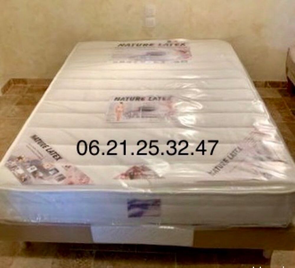 Ensemble matelas et sommier neuf jamais servi en bas origine Meubles