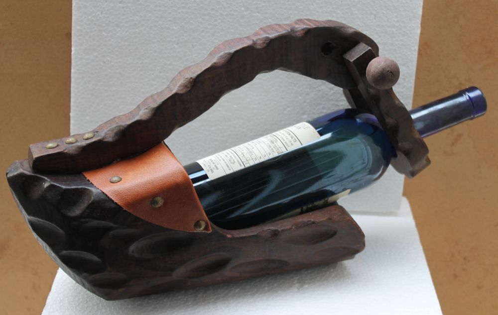 Porte-Bouteille en bois, forme Sabot, Neuf Décoration