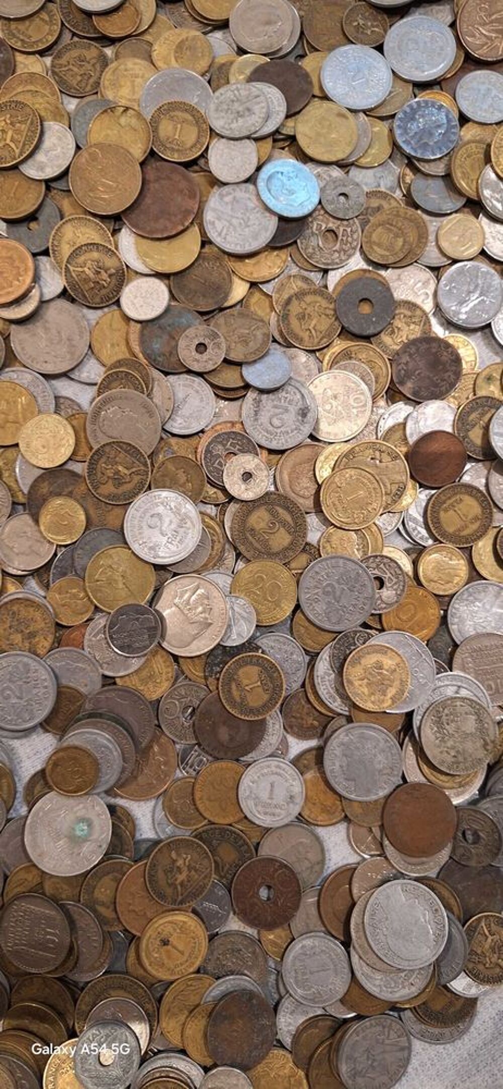 18 klg de pi&egrave;ces de monnaie diverse 