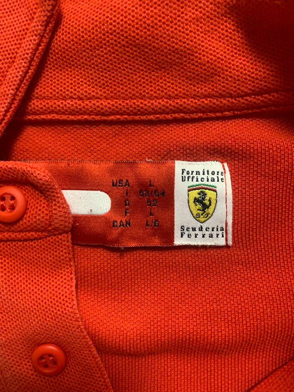 Polo homme " Ferrari " Vêtements