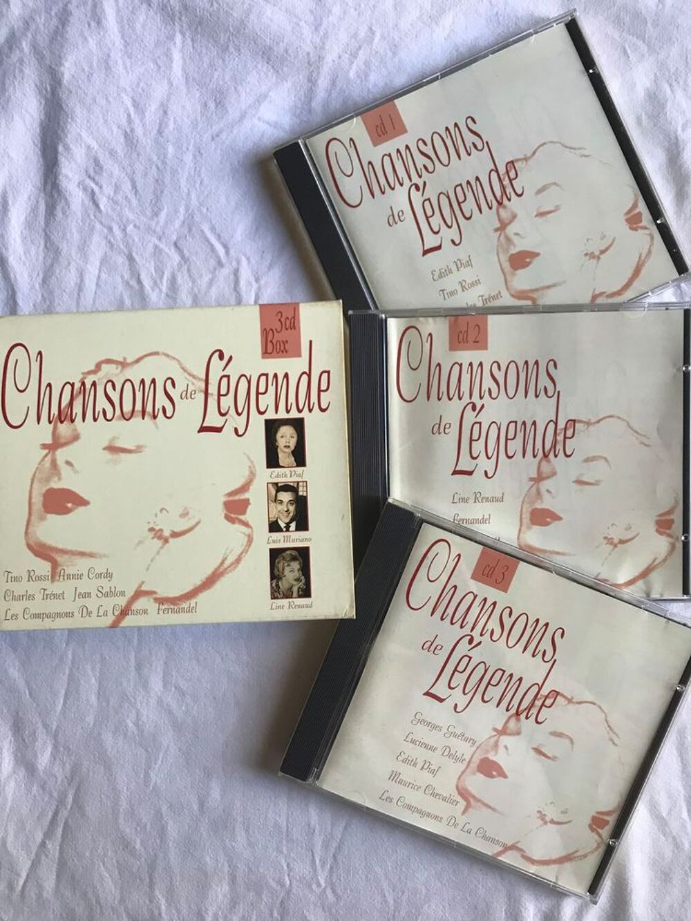 CD Chanson de L&eacute;gende Num&eacute;ro 2 Coffret 3 Volumes CD et vinyles