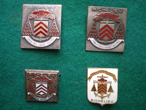 Insignes de Marine - Quatre insignes du Richelieu. 38 Caen (14)