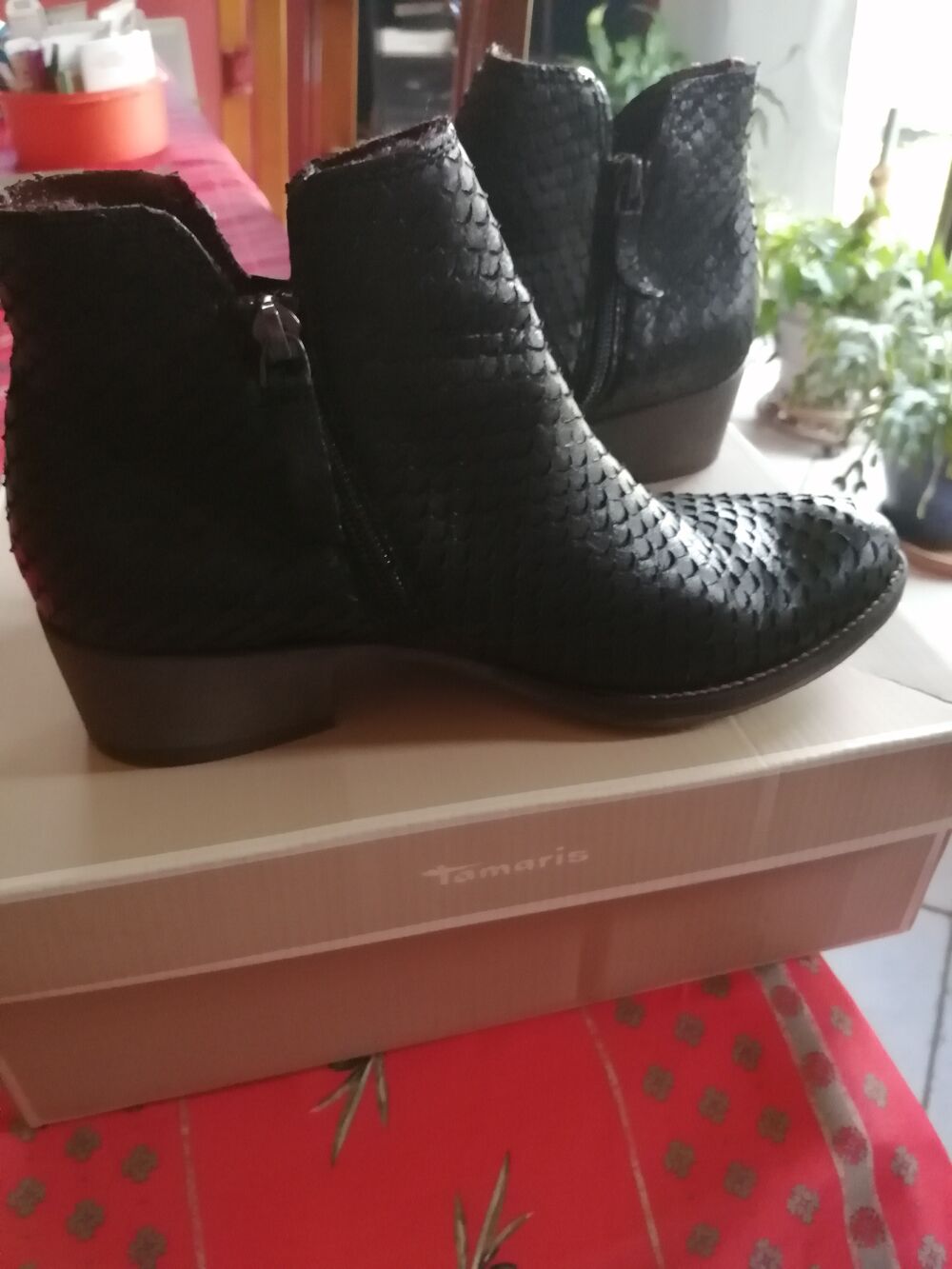 Bottines cuir noir - Chaussures