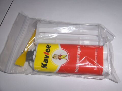 Colle Puissante M�tal, P�te de R�paration en M�tal, 100gA+B, 3 Sauchy-Cauchy (62)