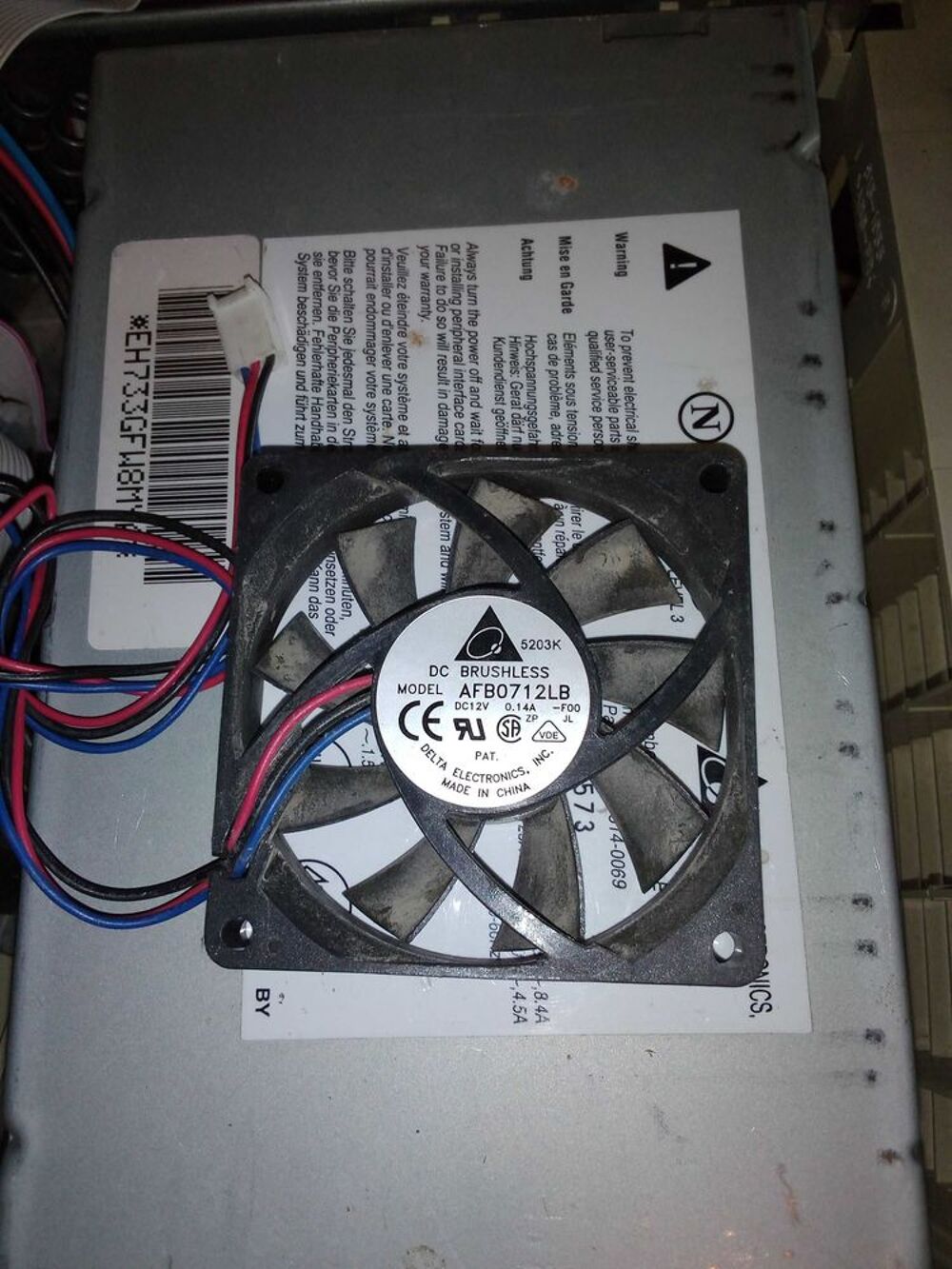 ventilateur a cosse molex 12v Matériel informatique